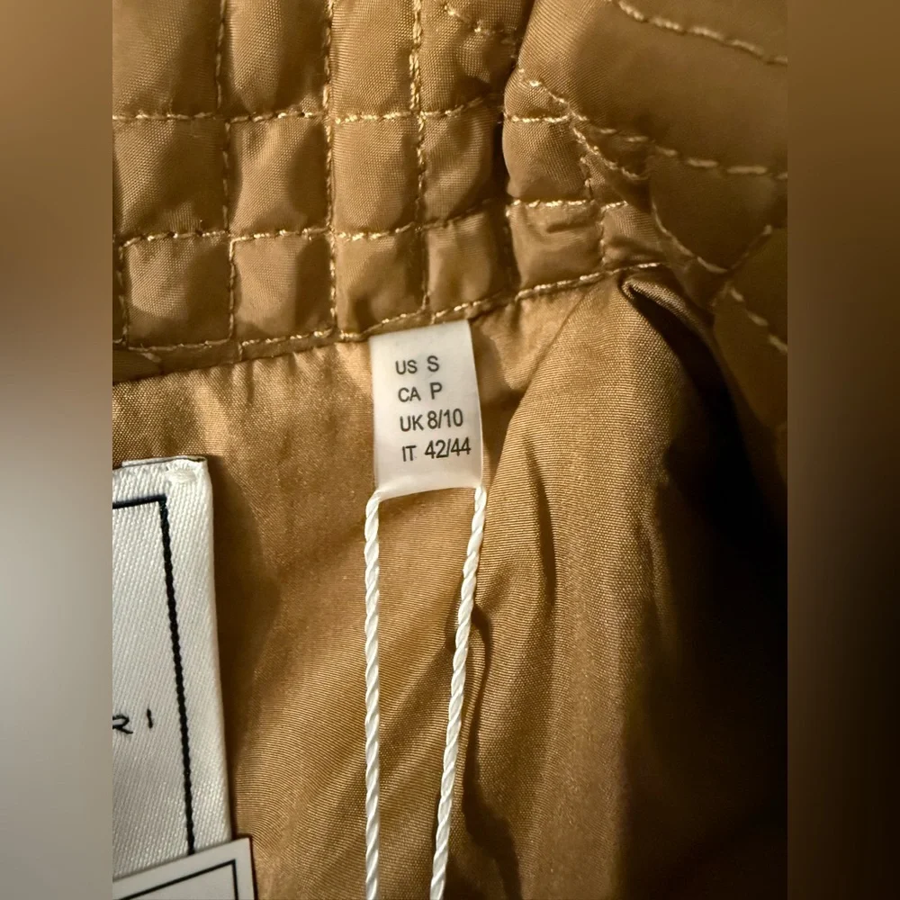 Elie Tahari Women's Quilted Floral-Stitch Coat - Picture 3 of 7